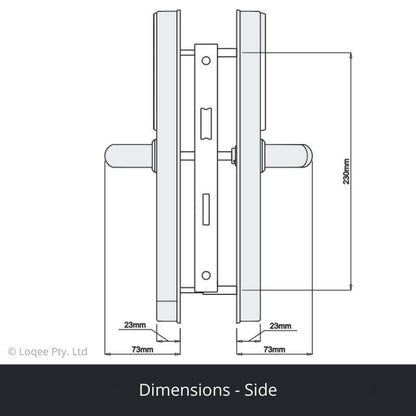 Loqee Slim - Fingerprint and Keyless Entry Smart Mortise Lock