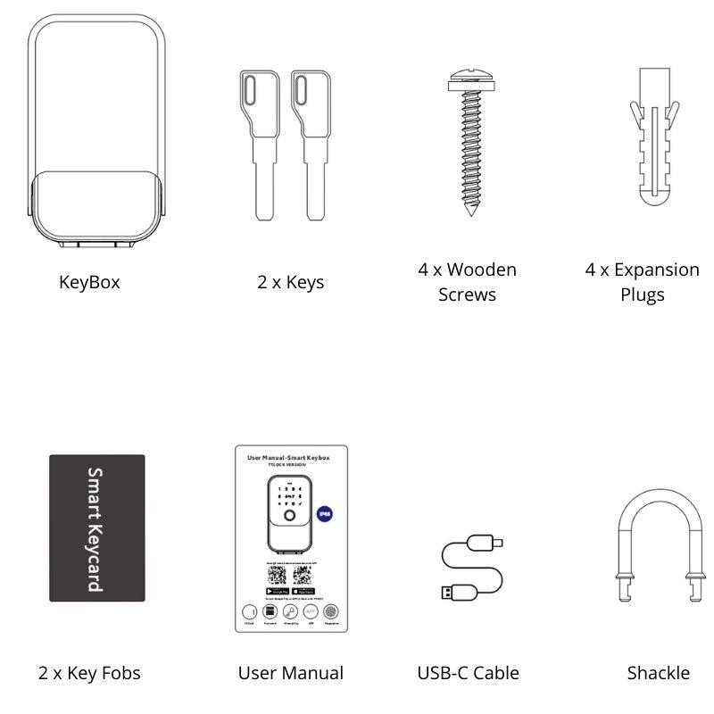 Key And Lock Router Loqee Smart Keybox - Fingerprint and Keyless Entry Key Safe